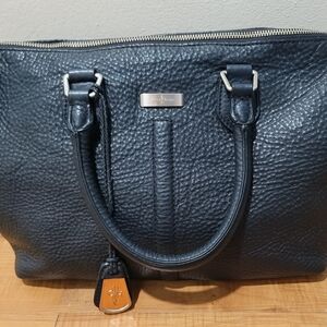 Cole Haan Black Pebbled Leather Satchel